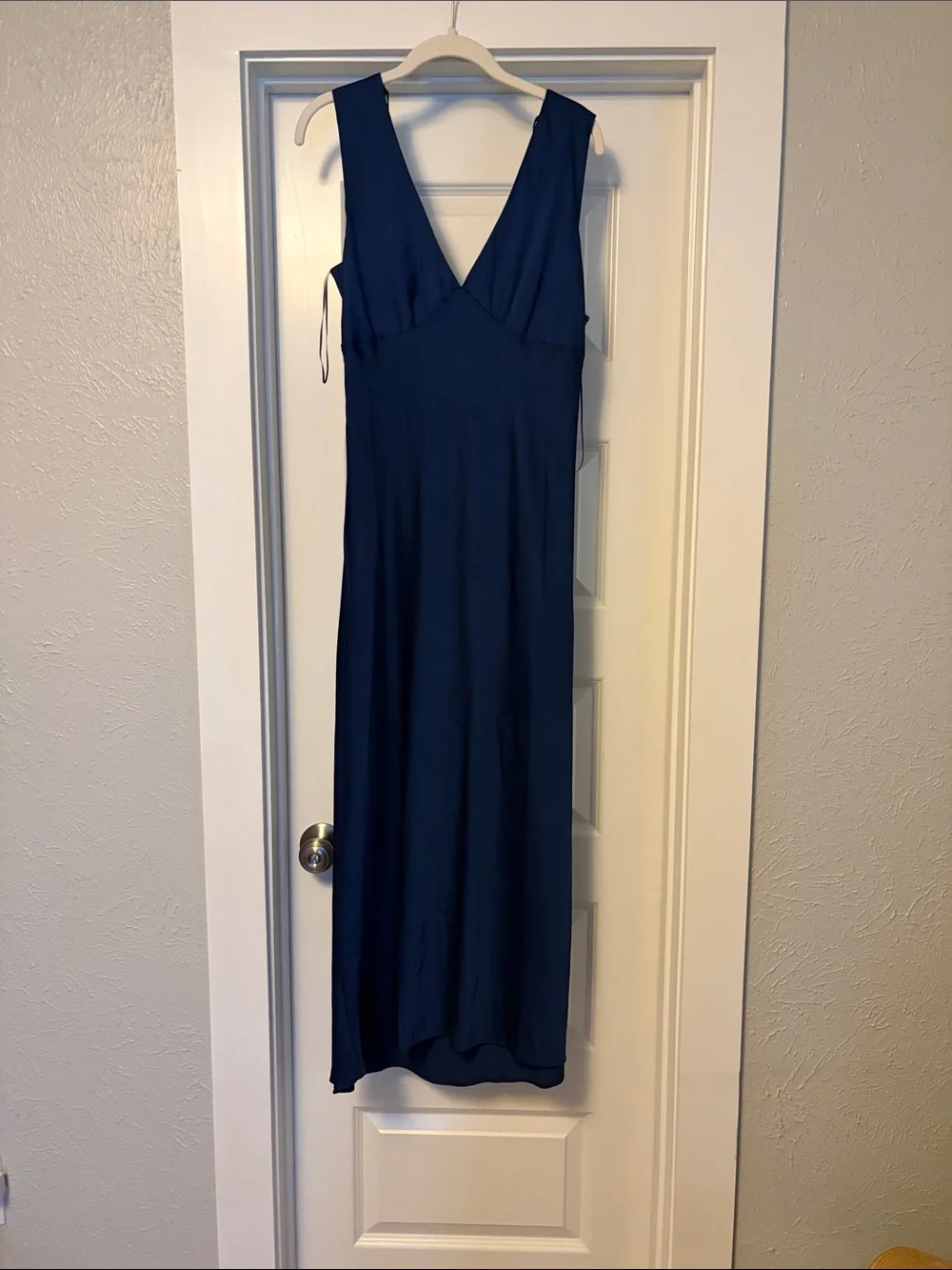 Abercrombie & Fitch Navy V-Neck Maxi Dress